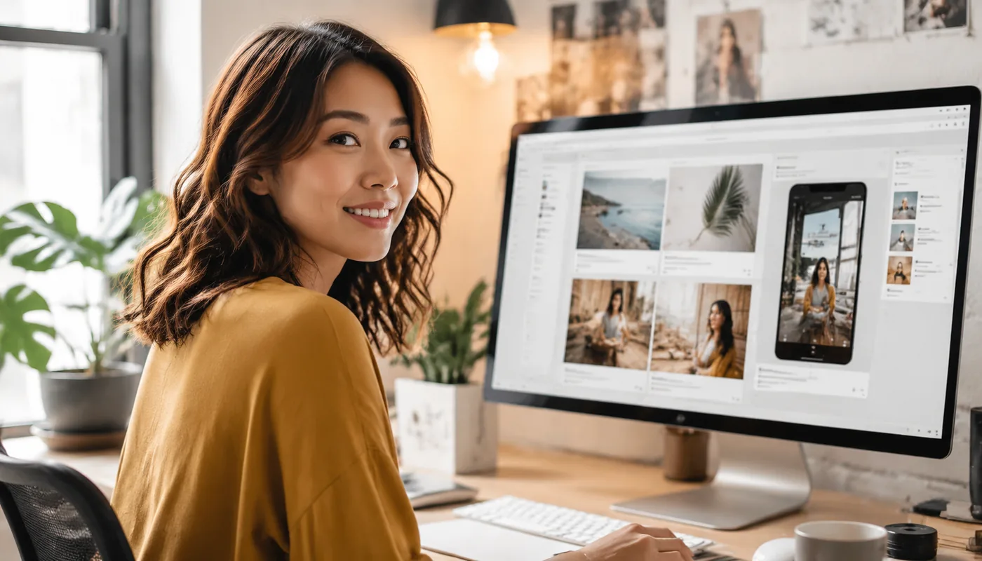 A marketer at one studio generating on-brand content for every channel